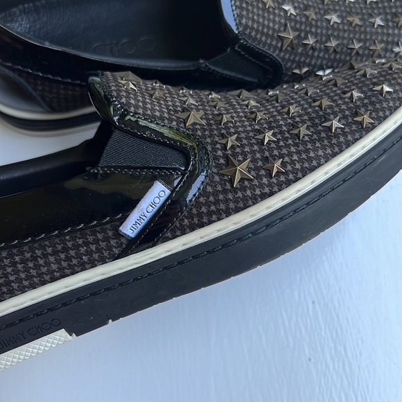 Jimmy Choo | Star Suede Studded Leather Logo Loafers & Slip-ons - Picture 7 of 7